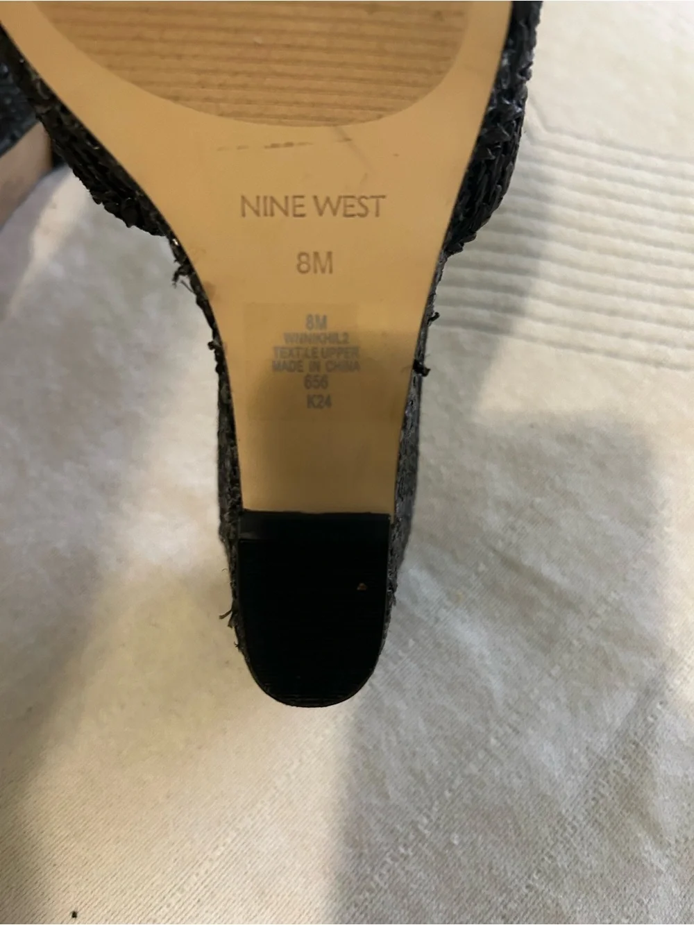Nine West Raffia Nikhil Twist Wedge Sandals